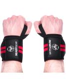 Beast Gear Wrist Wraps for Weightlifting - 20" Wrist Support Straps for Weight Lifting with Thumb Loop - Buy Online on GoSupps.com