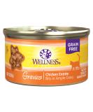 Wellness Complete Health Grain-Free Chicken Gravies Wet Cat Food - 3 oz (Pack of 12) | Natural, Healthy, Adult Formula with No Wheat, Corn, Artificial Flavors, Colors, Carrageenan, or Preservatives - Buy Online on GoSupps.com