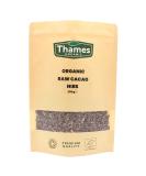Organic Raw Cacao Nibs-Certified Organic Non-GMO Vegan No Additives No Preservatives Resealable Bag by Thames Organic 250g - Buy Online on GoSupps.com