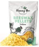 HUNNYBEE Beeswax Pellets 1LB, 100% Organic Yellow Bees Wax for DIY Candles, Skin, Body Cream, Face, and Hair Care, Lotions Deodorant, Lip Balm and Soap Making Yellow 1 lb - Buy Online on GoSupps.com