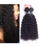 Amella Hair 8A Brazilian Curly Hair Weave 3 Bundles - 100% Virgin Kinky Curly Human Hair Extensions - Natural Black Color - 14/16/18 Inch Bundles - Buy Online on GoSupps.com