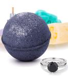 Bauble Bomb Midnight Sapphire Jewelry Surprise Bath Bomb Fizzies | X-Large 9 oz | Made in USA | Cruelty-Free | Ring Size 09 - Buy Online on GoSupps.com