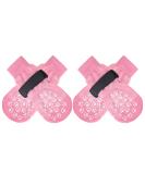 Expawlorian Non-Slip Dog Socks - Soft & Breathable Paw Protection for All Dogs | Adjustable Straps & Traction Control | Pink XS (4 Count) - Buy Online on GoSupps.com