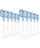 Toptheway Replacement Toothbrush Heads for Philips Sonicare C-3 & ProtectiveClean 4100/5100/6100 - 10 Pack White - Compatible G3 W3 C2 G2 - Buy Online on GoSupps.com