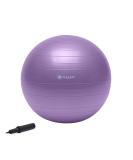 Gaiam Total Body Balance Ball Kit - Anti-Burst Stability Exercise Ball with Pump & Workout Program, Purple (55cm) - Buy Online on GoSupps.com