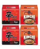 Nong Shim SHIN Ramyun Kimchi & Original Spicy Korean Ramen Noodles Mix Bundle 120g (Pack of 20) BY SPICEHUB - Buy Online on GoSupps.com