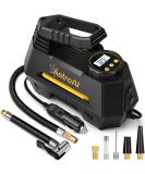 AstroAI Tire Inflator Portable Air Compressor Air Pump for Car Tires - Car Accessories, 12V DC Auto Tire Pump with Digital Pressure Gauge, 100PSI with Emergency LED Light for Car, Bicycle, Balloons - Buy Online on GoSupps.com