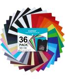 Caregy Heat Transfer Vinyl for T-Shirts 12x10 - 36 Sheets HTV Bundle in 36 Colors - Buy Online on GoSupps.com
