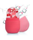 PASNOWFU Ice Cube Face Roller - Brighten Skin, Tighten & De-Puff Eyes, Cryotherapy Treatment - Pink, 2.6x2.1x4.9 Inch - Buy Online on GoSupps.com
