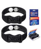 Motion Sickness Bands for Adults & Kids - Natural Relief Wristbands for Cruise Travel & Pregnancy (Black 1 Pair - Buy Online on GoSupps.com