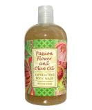 Greenwich Bay Passion Flower Olive Oil Exfoliating Body Wash - Shea Butter Loofah & Apricot Seed - 16 oz | Luxurious Skin Care for Radiant Glow - Buy Online on GoSupps.com