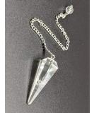 Clear Quartz Dowsing Pendulum - Handcrafted Healing Crystal for Witchcraft & Divination - Buy Online on GoSupps.com