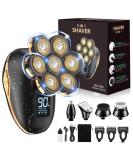 Shop 7D Electric Head Shavers for Bald Men | 5-in-1 Waterproof Rotary Grooming Kit with LED Display - Rechargeable & International Shipping - Buy Online on GoSupps.com