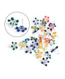 Small Glass Daisy Flower Beads, Premium Quality Hand Blown Glass Stem Filters (25+5 Pack) - Buy Online on GoSupps.com