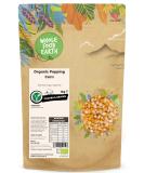 Wholefood Earth Organic Popping Corn 1kg | GMO Free | Vegan | High Fibre | Certified Organic Salted 1 kg (Pack of 1) - Buy Online on GoSupps.com