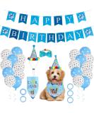 Radsocken Dog Birthday Party Supplies Dog Birthday Bandana Set with Cute Doggie Birthday Hat Bandana Bow Tie Happy Birthday Banner Streamers Balloon Birthday Party Decorations for Dog Cat Pets - Buy Online on GoSupps.com