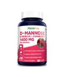 NusaPure D-Mannose Complex 1400mg - 180 Veggie Caps with Hibiscus & Cranberry | Urinary Tract Support - Buy Online on GoSupps.com