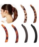6 Pieces Large Banana Hair Clips for Women Ponytail Holder Banana Clips for Fine Thick Hair 6 Multi Colors D - Buy Online on GoSupps.com