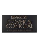 Makeup Revolution Ultra Cover Concealer Palette Light Medium 8 Shades 10g - Full Coverage Makeup Palette - Buy Online on GoSupps.com