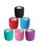Baisunt 6 Pack 2 Cohesive Bandage Self Adhesive Wrap - 5 Yards, Multi Colors | Elastic & Breathable Self Stick Tape for Wrist, Ankle, Sports, Tattoo Wrap - Buy Online on GoSupps.com