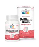 21st Century Brilliant Brain Performance 30 Capsules - Buy Online on GoSupps.com