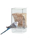 Parrot Automatic Feeder - No Mess Bird Feeder Foraging Station | Acrylic Container for Cockatoo, Canary, Love Bird | Transparent Design - Buy Online on GoSupps.com