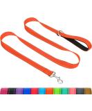 Taglory Reflective Dog Leash for Medium to Large Dogs | Padded Handle & Double-Sided | Supports 10-75 kg | 1.2m x 2.5cm | Durable Orange Design - Buy Online on GoSupps.com