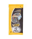 BIC 4 Flex Disposable Razor Set for Men - 4 Blades Sensitive Skin 8 Pieces - International Shipping Available - Buy Online on GoSupps.com