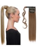 Shop S-noilite Clip In Hair Extensions - Realistic Braid Ponytail Wrap 58cm in Light Brown & Ashblond - Premium Quality International Shipping - Buy Online on GoSupps.com