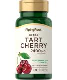 Piping Rock Tart Cherry Extract Capsules 2400mg | 100 Count | Non-GMO Gluten Free Supplement - Buy Online on GoSupps.com
