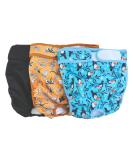 Hisprout Reusable Skirt Diaper for Female Dogs - XL Dragonfly & Toucan | Washable Puppy Diapers Durable & Comfortable - Buy Online on GoSupps.com