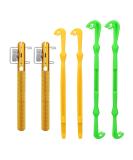 Realure 6 Pieces Knot Tying Fishing Hook Tying Device with Hook Sharpener for Fly Fishing Sea Fishing Fishing Accessories (Metal Green Yellow) - Buy Online on GoSupps.com