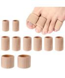 10-Piece Silicone Toe Protection Cushions | Soft Gel Toe Caps for Corns Calluses & Bunion Relief - 3 Sizes Available - Buy Online on GoSupps.com
