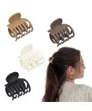 IOSPKKIO Hair Clips - 4 Pack Small Claw Clamps with Two-Row Teeth for Thin Hair | Non-Slip Matte Short-Haired Accessories for Women & Girls - Buy Online on GoSupps.com