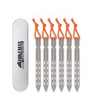 Hikemax Ultralight Titanium Tent Stakes 6 Pack - V-Shaped Tent Pegs for Camping - Buy Online on GoSupps.com