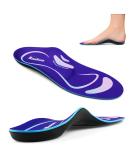 Plantar Fasciitis Gel Orthotic Arch Support Insoles for Heel Pain Relief - Men 7-8.5/Women 8-9.5 - Buy Online on GoSupps.com