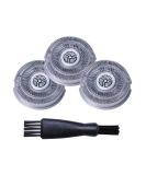 SW-S7105 Replacement Shaver Head Blades | Compatible with Waterproof Electric Razor Wet & Dry | High-Quality Rotary Shaver Blades with Cleaning Brush - Buy Online on GoSupps.com