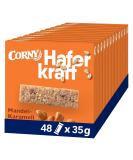 Oat Bar Corny Haferkraft Almond Caramel - Whole Grain 12 Packs (4 x 35g each) - Buy Internationally - Buy Online on GoSupps.com