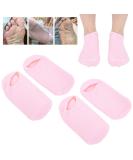 4 Pieces Moisturizing Gel Socks | Essential Oil Foot Care for Cracked Dry Feet - Beauty Salon Quality - Buy Online on GoSupps.com