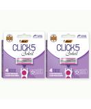 BIC Click 5 Soleil Women's Razor Refills with 5 Flexible Blades and Recyclable Box, Pink, 8 Count - Buy Online on GoSupps.com