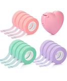 Breathable Non-Woven Fabric Eyelash Extension Tape 0.5 Inch Wide - 10 Yards Long | Heart-Shaped Dispenser Cutter | Pink, Purple, Green | - Buy Online on GoSupps.com