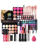 MKNZOME Professional 24Pcs Makeup Set with Cosmetic Bag - Essential All-in-One Gift Set for Travel - Eyeshadow Palette, Lip Gloss, Foundation, Brushes - Buy Online on GoSupps.com