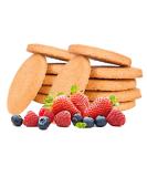 Protein Cookies Line diet | 14 Red Fruit Flavor Cookies | 30% Protein Fit Snack | International Shipping - Buy Online on GoSupps.com