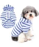 Zunea Dog Hoodie Shirts for Small Medium Dogs Striped Puppy Clothes Pullover Sweatshirt Soft Short Sleeve Basic T-Shirt Pet Girl Boy Hooded Clothing for All Seasons Lightblue M M lightblue - Buy Online on GoSupps.com