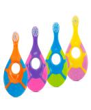 Slotic Baby Toothbrush for 0-2 Years, Safe and Sturdy, Toddler Oral Care Teether Brush, Extra Soft Bristle for Baby Teeth and Infant Gums, Dentist Recommended (4-Pack) 4 Pack - Buy Online on GoSupps.com