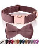 Shop Asvin Dark Pink Velvety Dog Collar - Soft Comfortable & Removable Fly | Perfect for Weddings Birthdays & Parties - Multi-Color Options Available - Buy Online on GoSupps.com