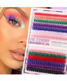 Uranian Colored Lashes Clusters - 280pcs DIY Eyelash Extensions 14mm & 16mm D Curl for Dramatic Looks - Ship Worldwide - Buy Online on GoSupps.com