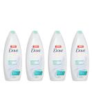 Dove Sensitive Skin Body Wash 22 oz - Hypoallergenic, Sulfate Free for Softer & Smoother Skin - 4 Count - Buy Online on GoSupps.com