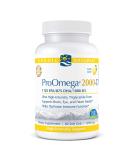 Nordic Naturals ProOmega 2000-D Lemon - 625mg Omega-3 Fish Oil Soft Gels, 60 Count - Buy Online on GoSupps.com
