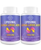 Liposomal Alpha Lipoic Acid 1500mg | ALA Supplement with Acetyl-L-Carnitine & Ubiquinol | Antioxidants for Energy | 60 Softgels (Pack of 2) - Buy Internationally - Buy Online on GoSupps.com